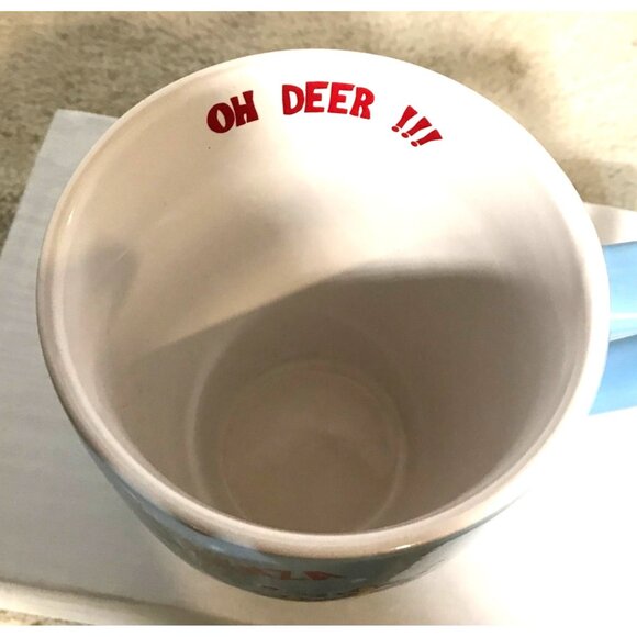 La Senza Mug Holiday Ceramic Oh Deer Reindeer Design Polar Bear Gift Christmas - Picture 3 of 9